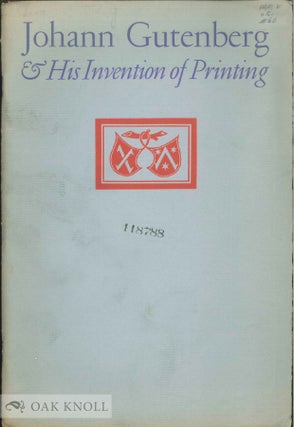 Order Nr. 19946 JOHANN GUTENBERG & HIS INVENTION OF PRINTING, A COAST-TO-COAST BROADCAST OVER THE...