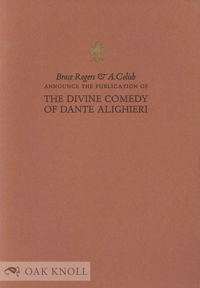 Order Nr. 20008 THE DIVINE COMEDY OF DANTE ALIGHIERI.