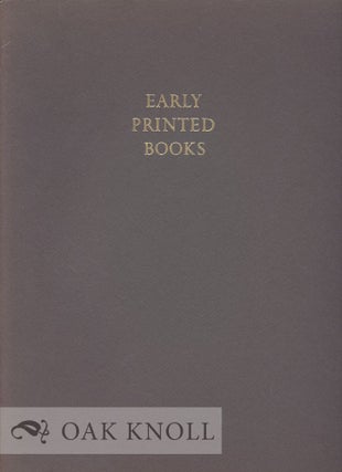 Order Nr. 20664 EARLY PRINTED BOOKS, MAJOR ACQUISITIONS OF THE PIERPONT MORGAN LIBRARY 1924-1974