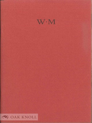 Order Nr. 20827 ON THE HERITAGE OF WILLIAM MORRIS, SOME CONSIDERATIONS TYPOGRAPHIC & OTHERWISE....