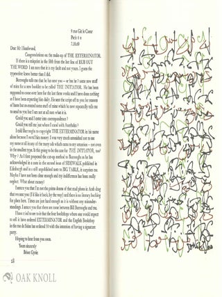 A BIBLIOGRAPHY OF THE AUERHAHN PRESS & ITS SUCCESSOR DAVE HASELWOOD PRESS. COMPILED BY A PRINTER.