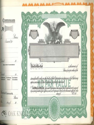 GOES PRINTERS' HELPS, LITHOGRAPHED CERTIFICATES AND BORDERED BLANKS.