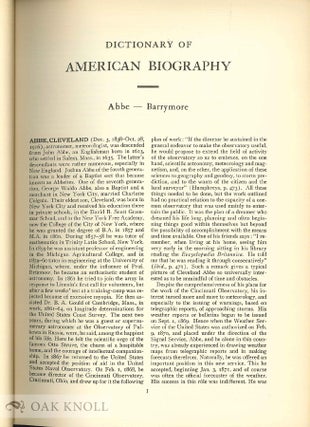 DICTIONARY OF AMERICAN BIOGRAPHY.