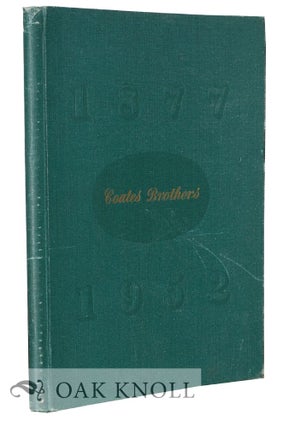 Order Nr. 21450 SEVENTY-FIVE YEARS, COATES BORTHERS AND COMPANY LIMITED