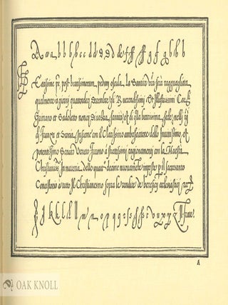VESPASIANO AMPHIAREO'S WRITING BOOK, VINEGIA, MDLIIII. DAS SCHREIBBUCH DES VESPASIANO AMPHIAREO.
