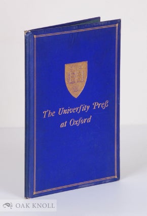 Order Nr. 22128 THE UNIVERSITY PRESS AT OXFORD