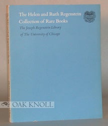 Order Nr. 22160 THE HELEN AND RUTH REGENSTEIN COLLECTION OF RARE BOOKS, A SELECTION EXHIBITION AT...