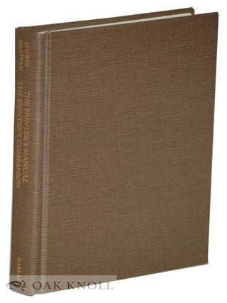 Order Nr. 22585 THE PRINTER'S MANUAL. With a New Introduction by John Bidwell. With GRATTAN,...