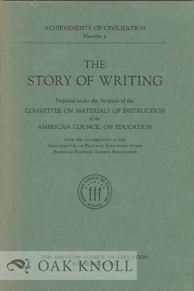 Order Nr. 22637 THE STORY OF WRITING. Bertha M. Parker.