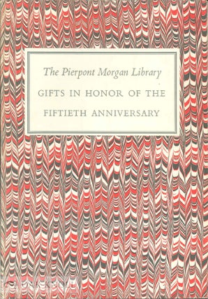 Order Nr. 22656 PIERPONT MORGAN LIBRARY, GIFTS IN HONOR OF THE FIFTIETH ANNIVERSARY