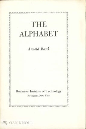 Order Nr. 22780 ALPHABET. Arnold Bank