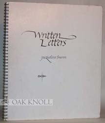 Order Nr. 22783 WRITTEN LETTERS, 22 ALPHABETS FOR CALLIGRAPHERS, WRITTEN OUT. Jacqueline Svaren