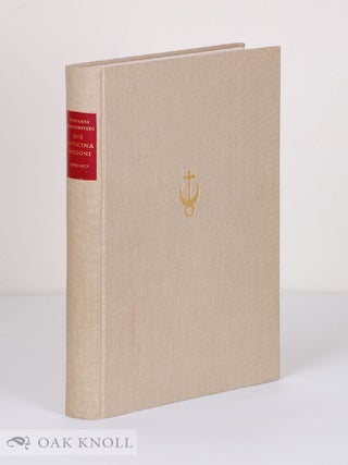 Order Nr. 22939 DIE OFFICINA BODONI, DAS WERK EINER HANDPRESSE, 1923-1977. Giovanni Mardersteig