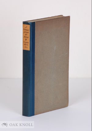 Order Nr. 23836 A PORTRAIT CATALOGUE OF THE BOOKS PUBLISHED BY HOUGHTON, MIFFLIN AND COMPANY,...