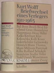 Order Nr. 23983 KURT WOLFF, BRIEFWECHSEL EINES VERLEGERS, 1911-1963