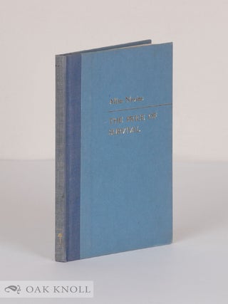 Order Nr. 24021 THE PRICE OF SURVIVAL. Allan Nevins