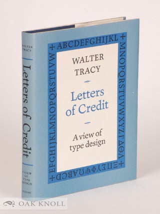 Order Nr. 24310 LETTERS OF CREDIT, A VIEW OF TYPE DESIGN. Walter Tracy
