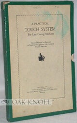Order Nr. 24522 PRACTICAL TOUCH SYSTEM FOR LINE CASTING MACHINES. E. B Harding