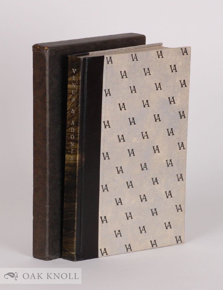 Order Nr. 24924 SHAKESPEARE'S VENUS AND ADONIS. William Shakespeare.