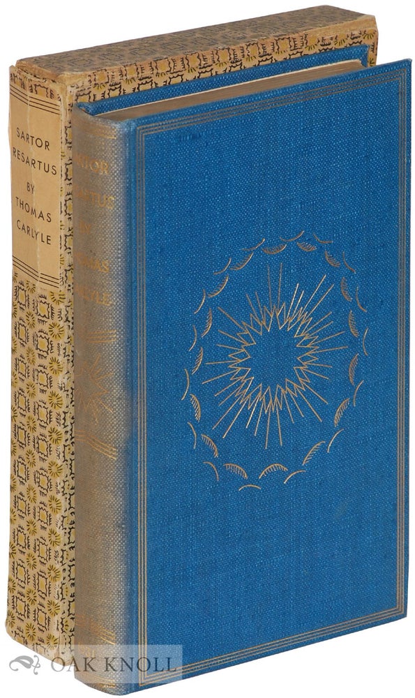 Order Nr. 25092 SARTOR RESARTUS, THE LIFE AND OPINIONS OF HERR TEUFELSDROCKH. Thomas Carlyle.