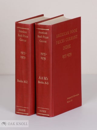 Order Nr. 25177 AMERICAN BOOK-PRICES CURRENT. INDEX 1975-1979