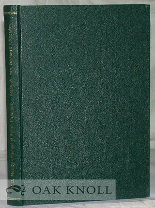 Order Nr. 25223 MANUAL OF BRITISH HISTORIANS TO A.D. 1600 CONTAINING A CHRONOLOGICAL A CCOUNT OF...