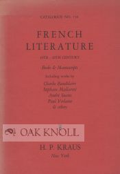 FRENCH LITERATURE, 19TH - 20TH CENTURY |