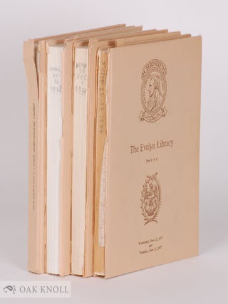 Order Nr. 25363 THE EVELYN LIBRARY. FOUR VOLUMES