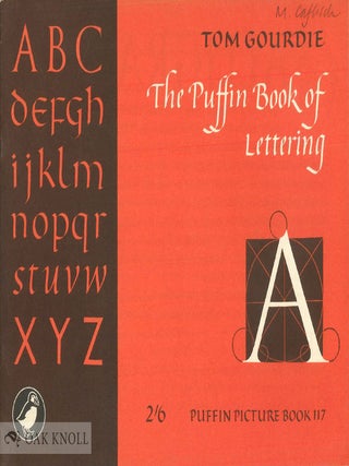 Order Nr. 25482 PUFFIN BOOK OF LETTERING. Tom Gourdie