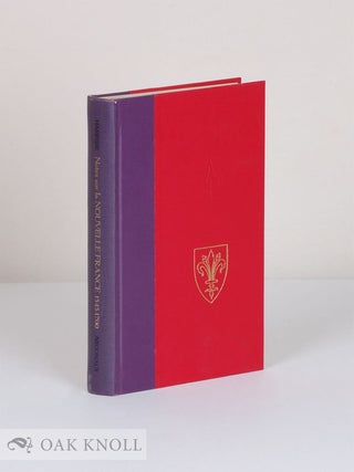 Order Nr. 25699 NOTES POUR SERVIR A L'HISTOIRE, A LA BIBLIOGRAPHIE ET A LA CARTOGRAPHIE DE LA...