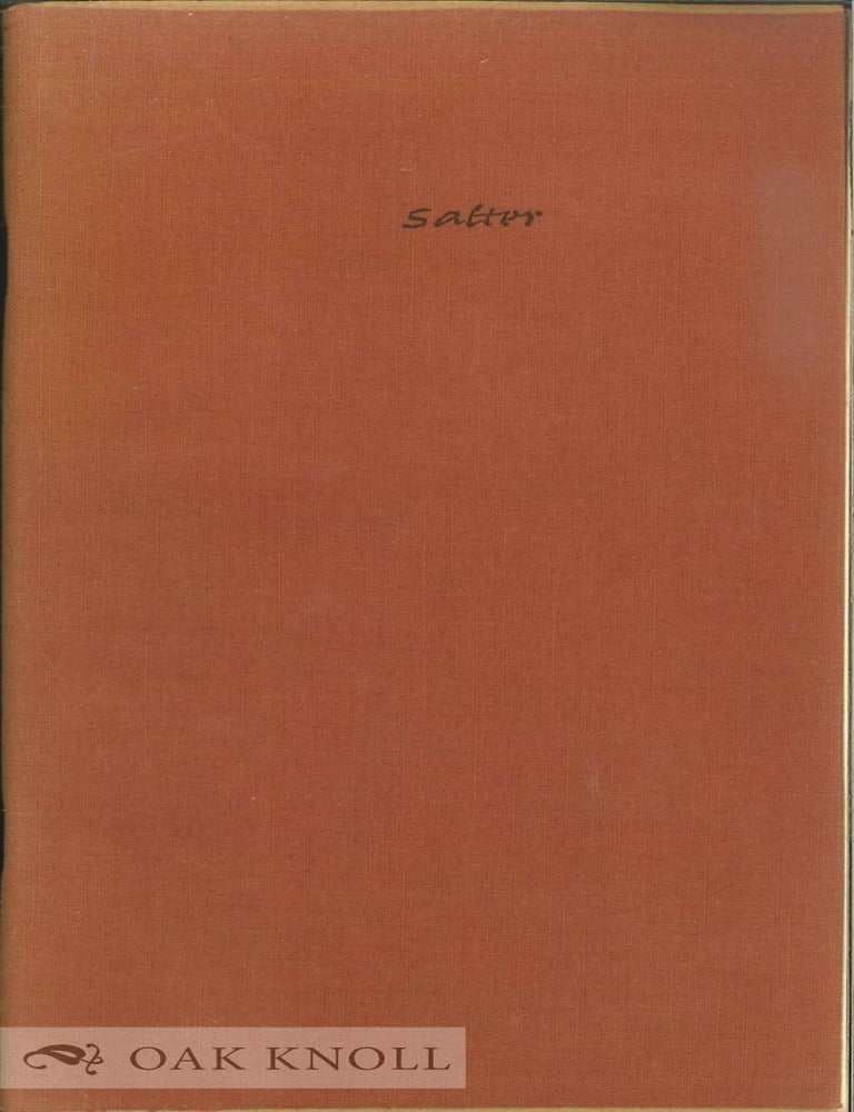 GEORGE SALTER, A THIRD OF A CENTURY OF GRAPHIC WORK