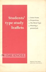 Order Nr. 25939 STUDENTS' TYPE STUDY LEAFLETS
