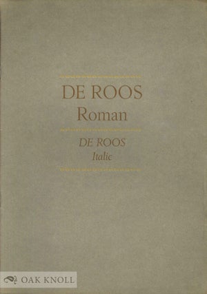 Order Nr. 25975 DE ROOS ROMAN & DE ROOS ITALIC