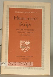 Order Nr. 26145 HUMANISTIC SCRIPT OF THE FIFTEENTH AND SIXTEENTH CENTURIES