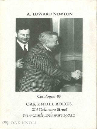 Order Nr. 26562 A. EDWARD NEWTON, A COLLECTION OF HIS WORKS. Robert D. Fleck