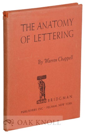 Order Nr. 26862 THE ANATOMY OF LETTERING. Warren Chappell
