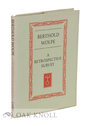 Order Nr. 26893 BERTHOLD WOLPE, A RETROSPECTIVE SURVEY