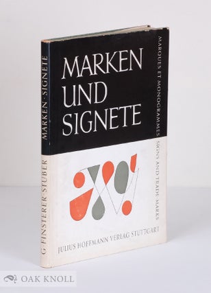 Order Nr. 27914 MARKEN UND SIGNETE, 471 FIRMENZEICHEN UND SCHUTZMARKEN NAMENSZUGE EXLIBRIS UND...