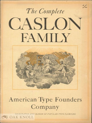 Order Nr. 29501 SHOWING THE COLOSSAL CASLON FAMILY. ATF