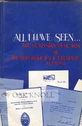 Order Nr. 29707 ALL I HAVE SEEN ... THE McKINSTRY MEMOIRS BY THE FIFTH BISHOP OF DELAWARE,...