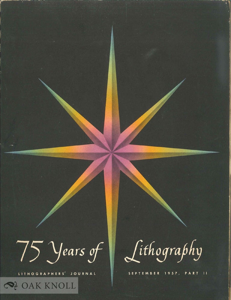 Order Nr. 30393 1882 - 1957, 75 YEARS OF LITHOGRAPHY.