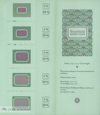 A GRAMMAR OF COLOR, ARRANGEMENTS OF STRATHMORE PAPERS IN A VARIETY OF PRINTED COLOR COMBINATION ACCORDING TO THE MUNSELL COLOR SYSTEM.