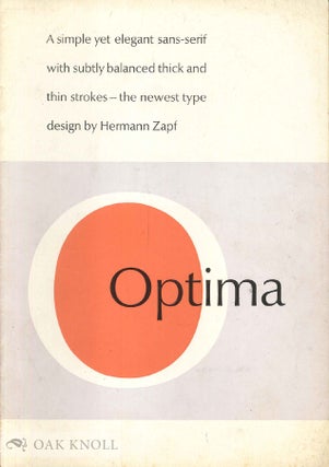 Order Nr. 31299 OPTIMA, A SIMPLE YET ELEGANT SANS-SERIF WITH SUBTLY BALANCED THICK AND THIN...