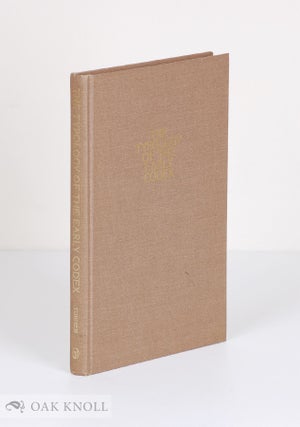 Order Nr. 32860 THE TYPOLOGY OF THE EARLY CODEX. Eric G. Turner