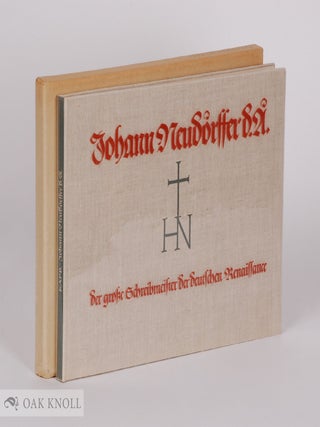 Order Nr. 33494 JOHANN NEUDORFFER D.U., DER GROSZE SCHREIBMEISTER DER DEUTSCHEN RENAI SSANCE....
