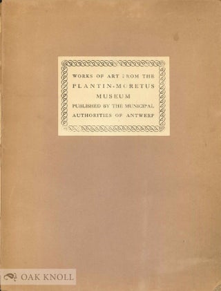 Order Nr. 33501 WORKS OF ART FROM THE PLANTIN-MORETUS MUSEUM