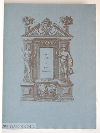 THE LAWRENCE LANDE COLLECTION OF CANADIANA IN THE REDPATH LIBRARY OF MCGILL UNIVERSITY, A BIBLIOGRAPHY.