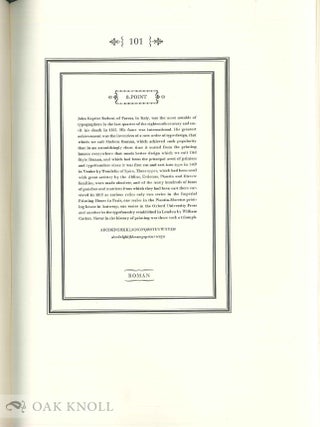 BODONI, THE PRINTER OF PARMA. AN ESSAY.