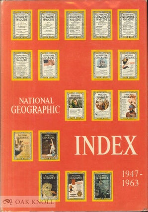 Order Nr. 33882 NATIONAL GEOGRAPHIC INDEX, 1947-1963