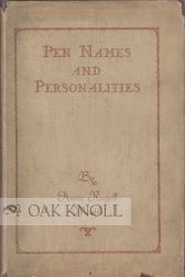 Order Nr. 33888 PEN NAMES AND PERSONALITIES. Annie Russell Marble
